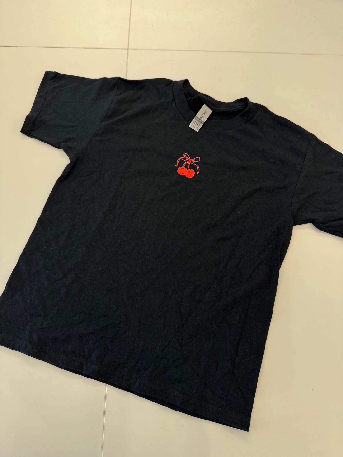 Cherry Bow T-shirt (Pre-Made Clearance)