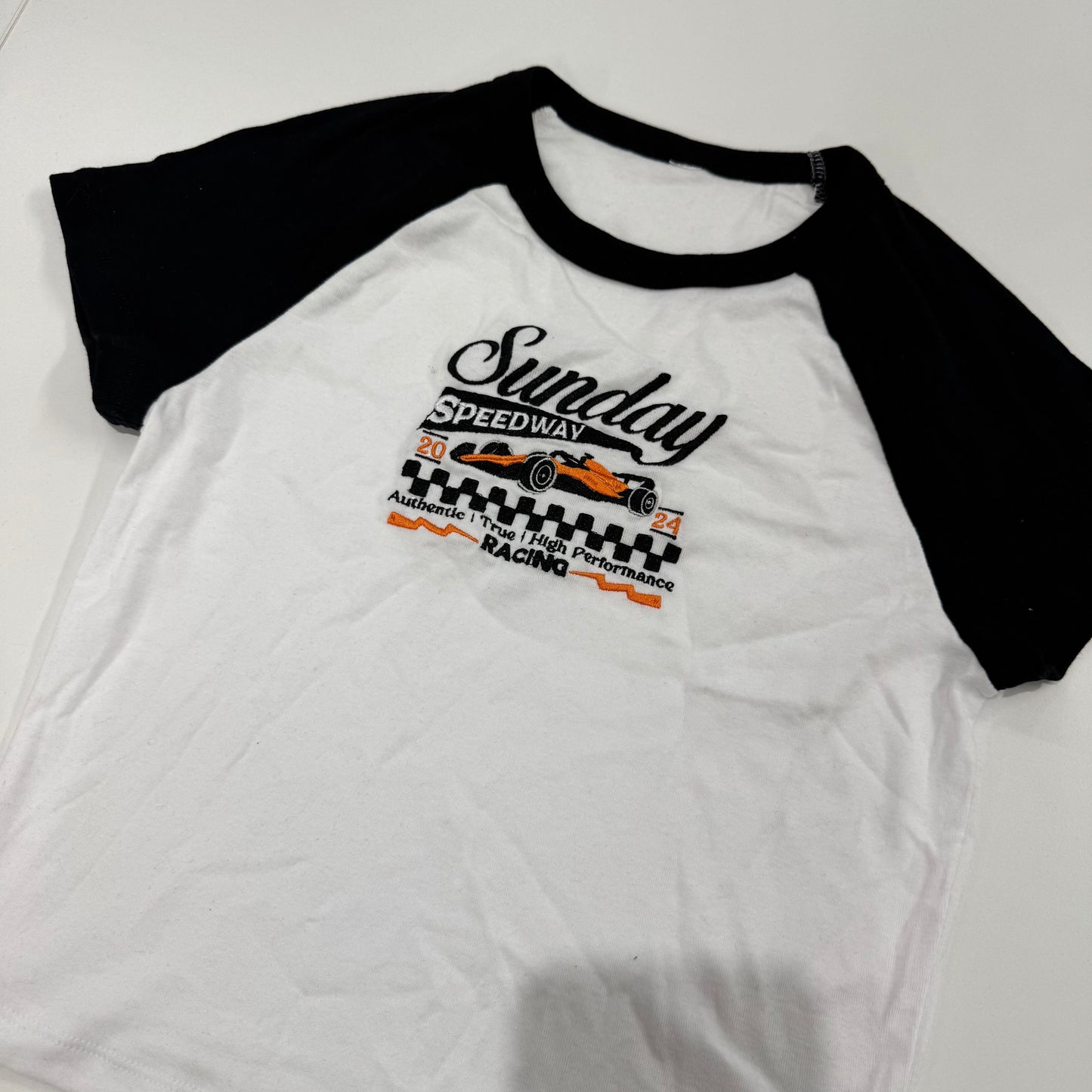 Sunday Speedway Raglan T-Shirt (Pre-Made Clearance)