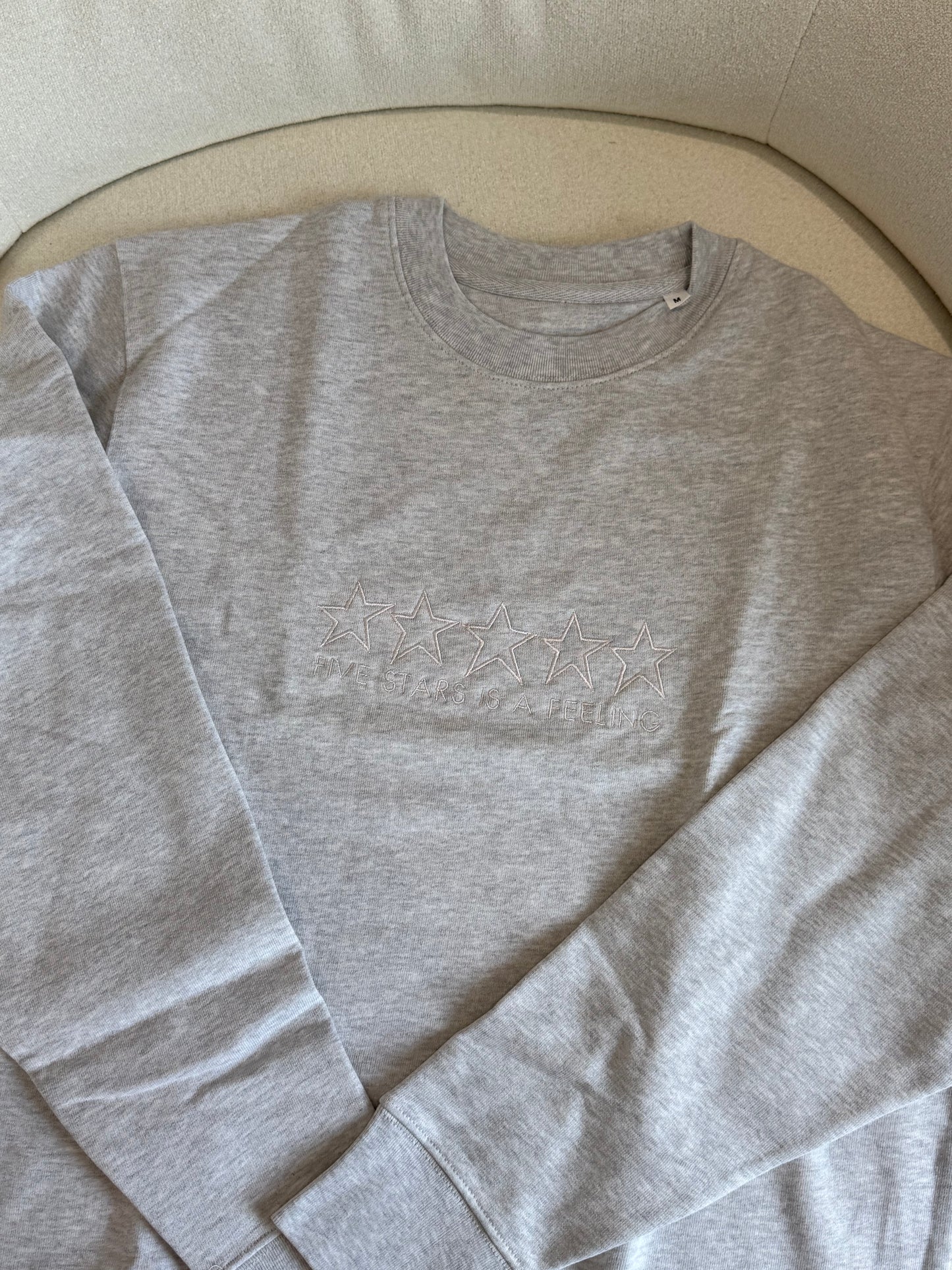 Five Stars is a Feeling Embroideried Sweatshirt (Pre-made Clearance)