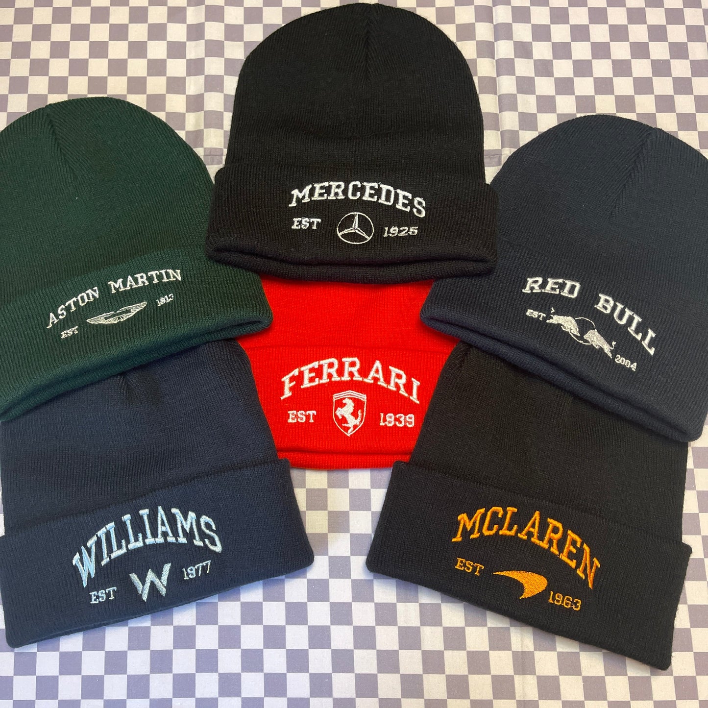 Ferrari Team Embroidered Beanie