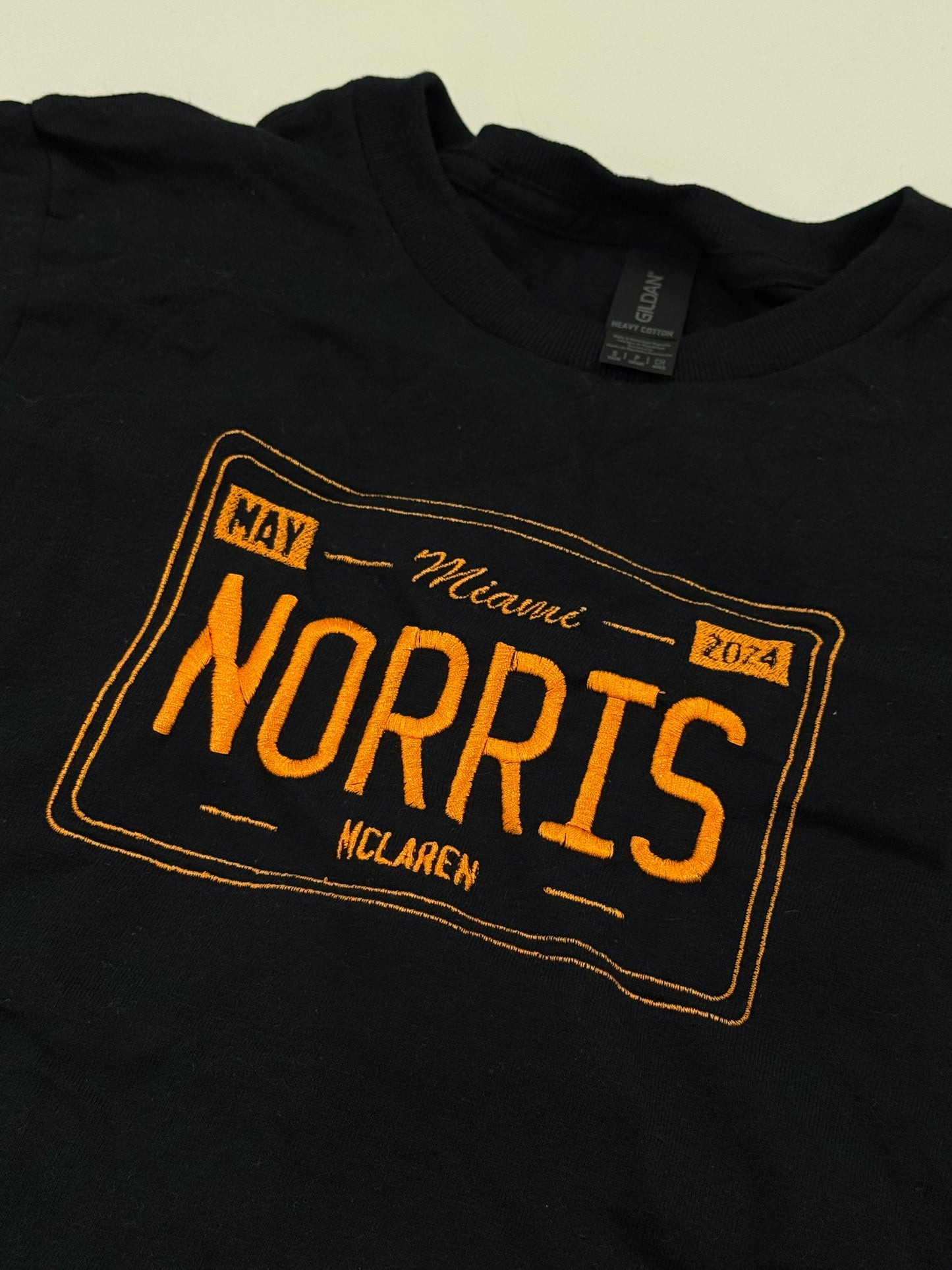 Lando Norris Miami License Plate T-Shirt (Pre-Made Clearance)