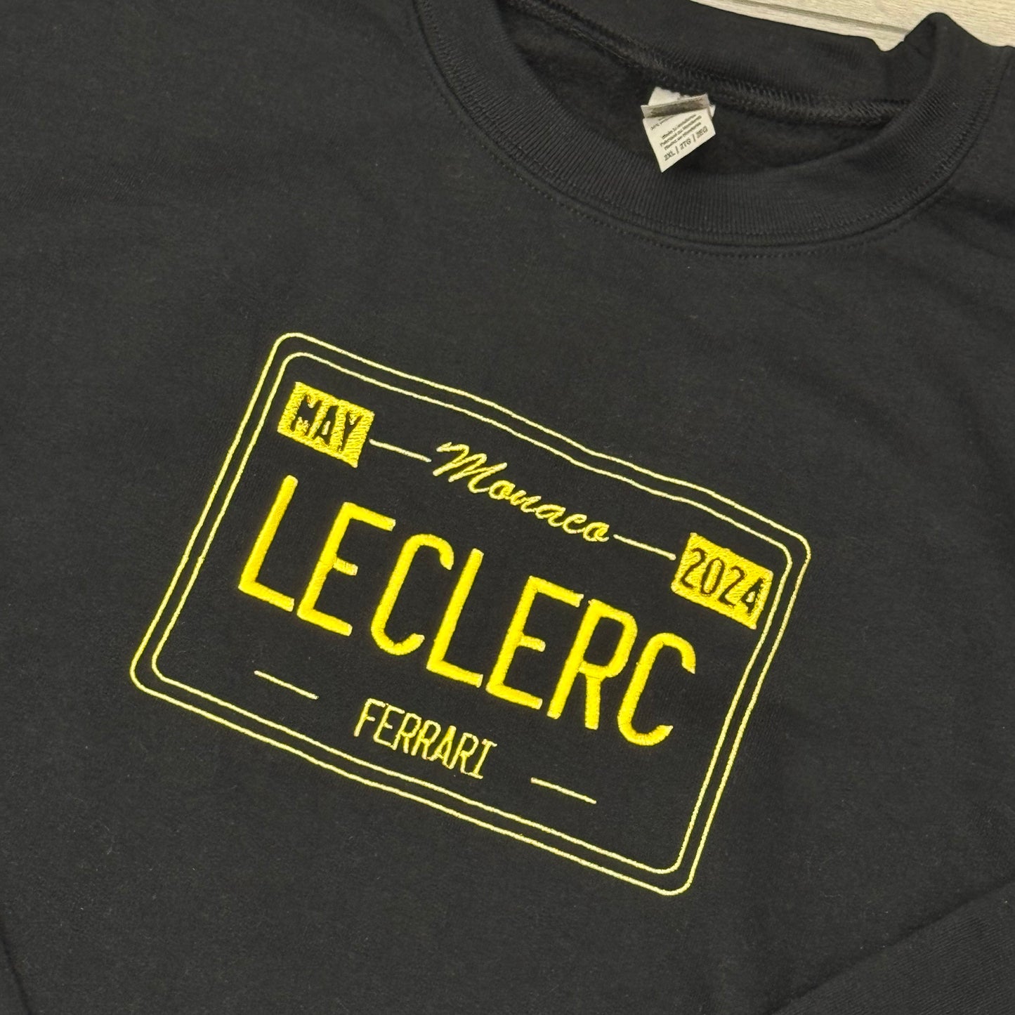 Charles Leclerc Monaco License Plate Sweatshirt (Pre-made Clearance)