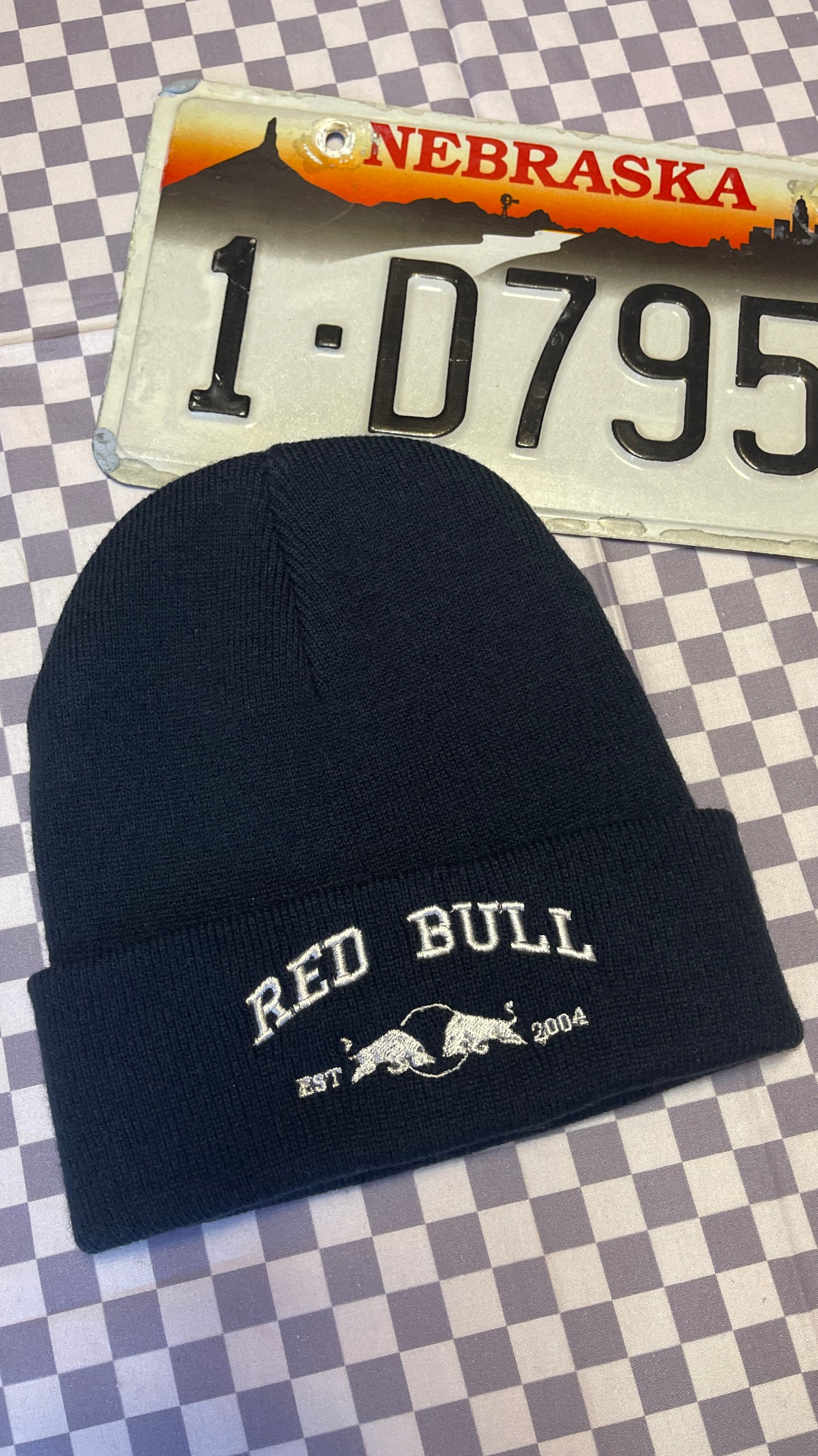 Red Bull Team Embroidered Beanie