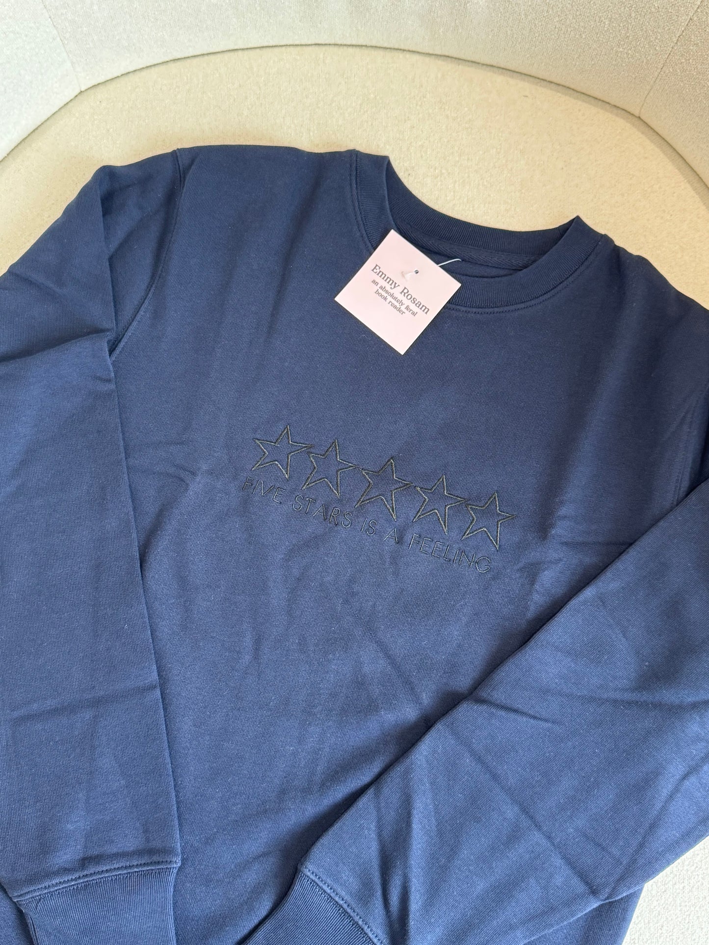 Five Stars is a Feeling Embroideried Sweatshirt (Pre-made Clearance)
