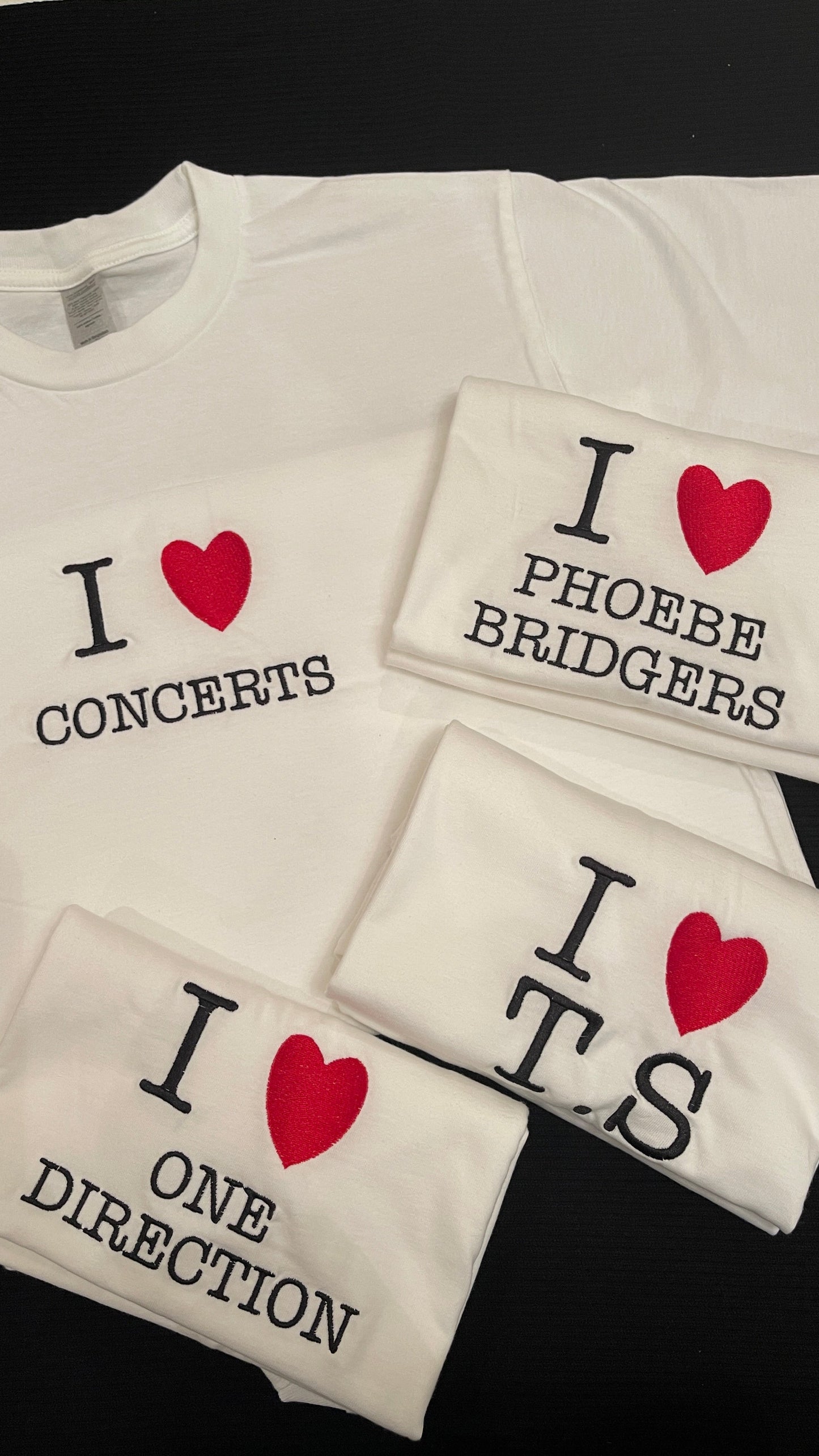 I ❤️ Concerts Embroidered T-shirt