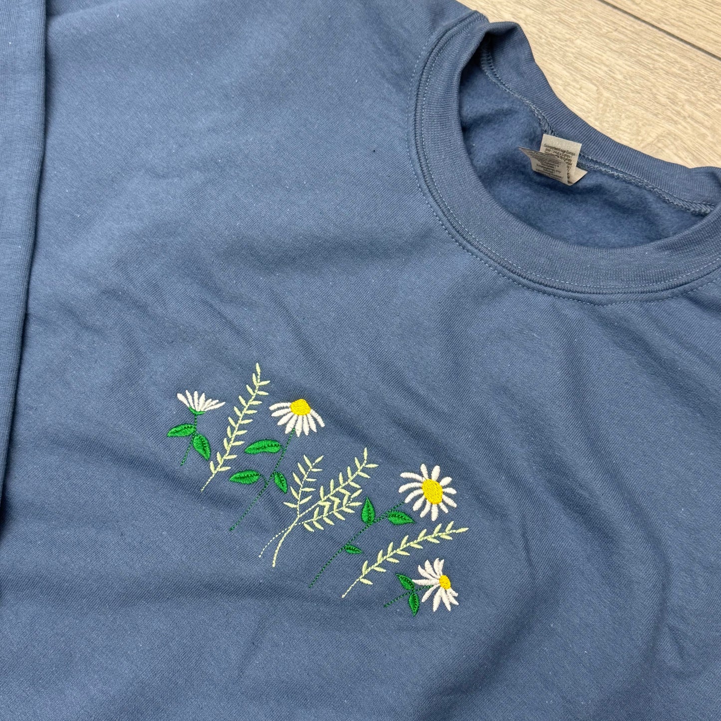 Daisy Floral Sweatshirt (Pre-made Clearance)