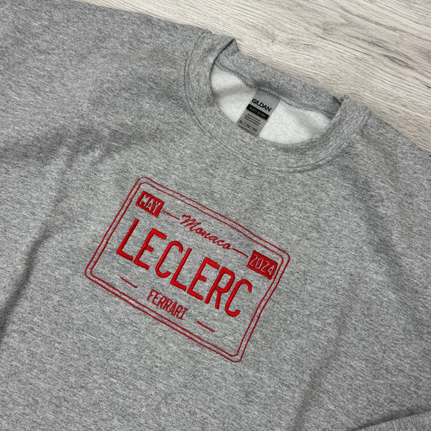 Charles Leclerc Monaco License Plate Sweatshirt (Pre-made Clearance)