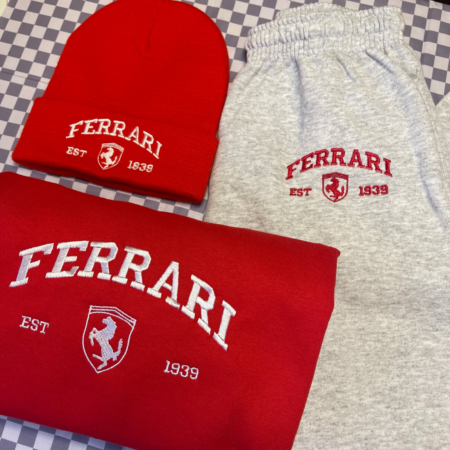Ferrari Team Embroidered Beanie