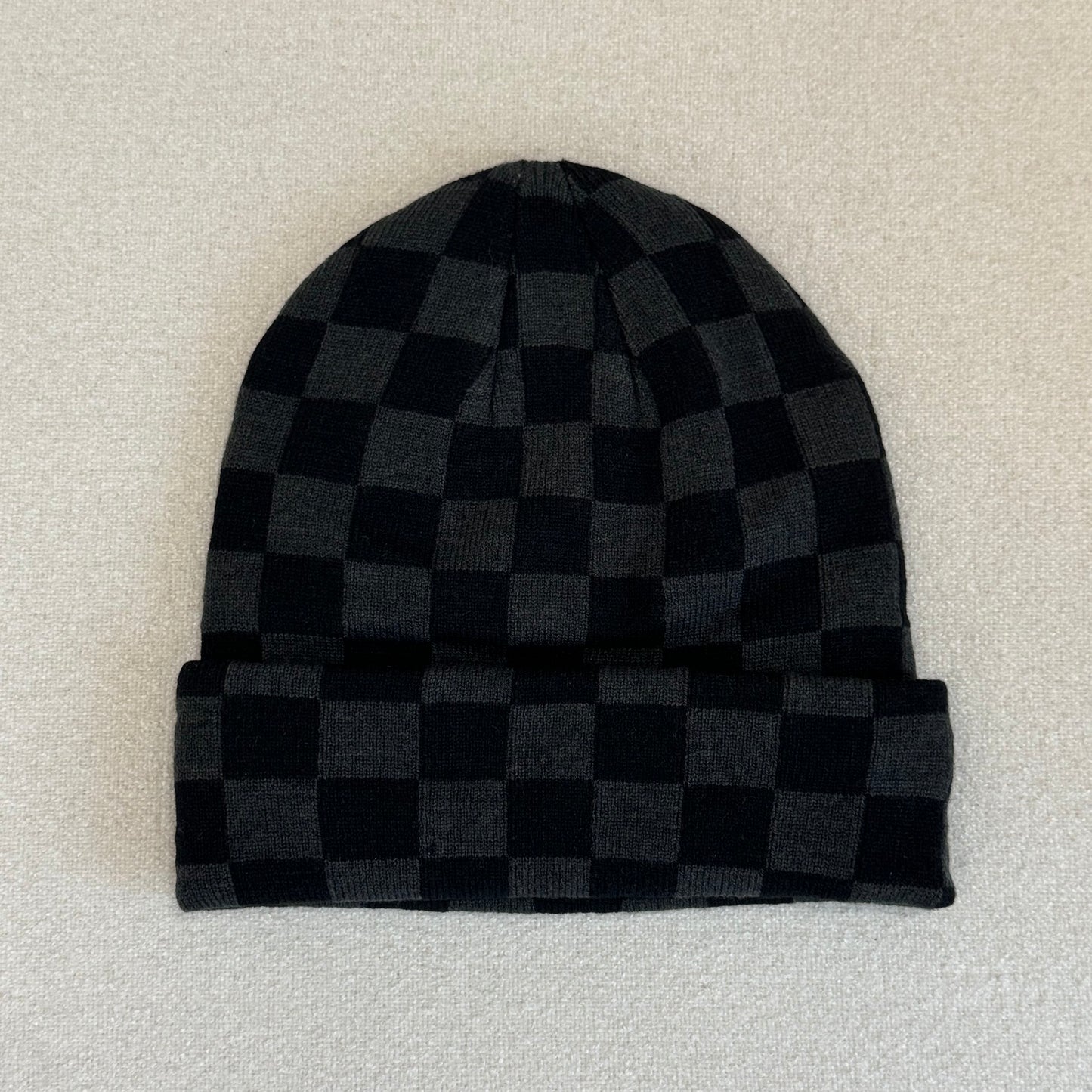 Chequered Beanie