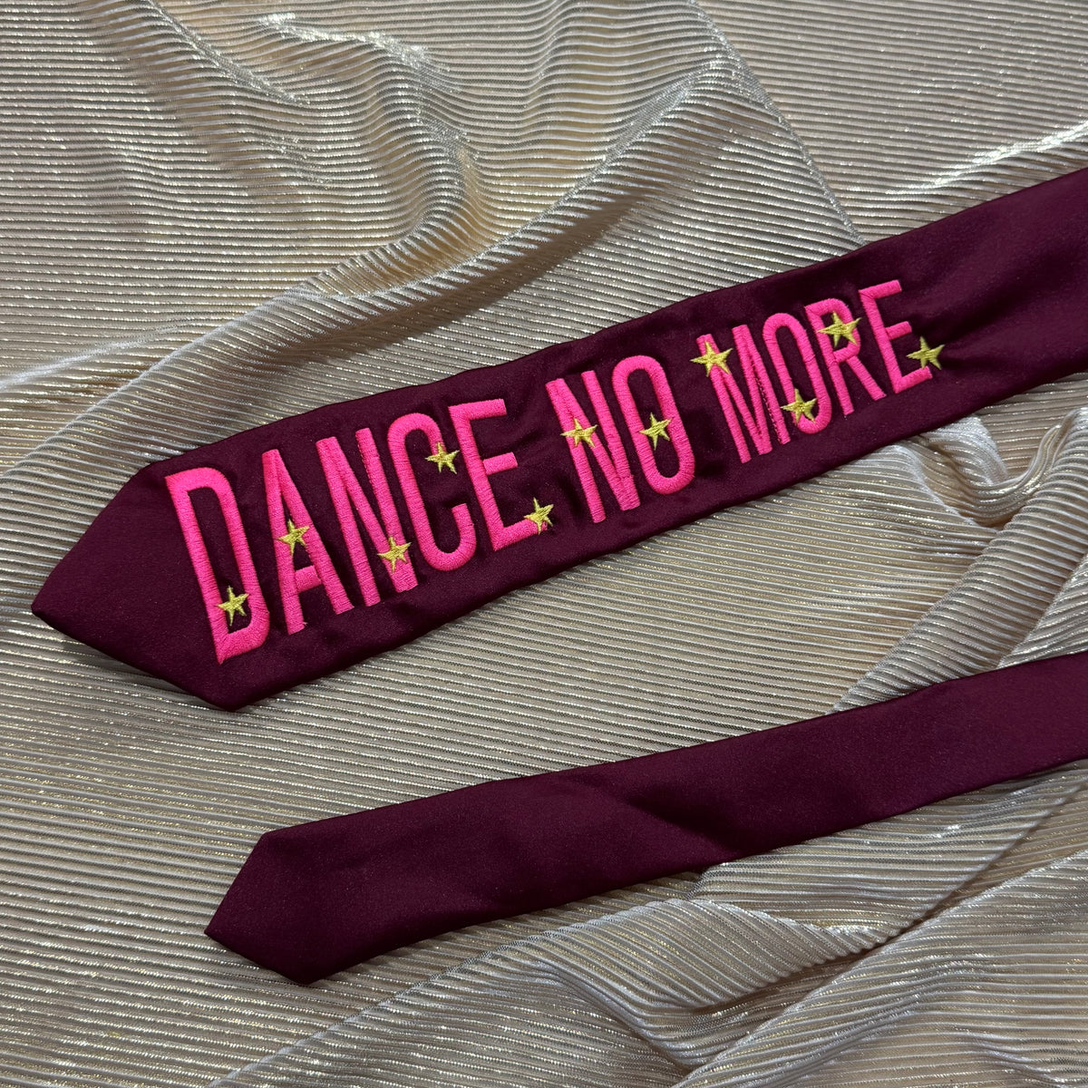 Dance no more Pre-made Embroidered Tie