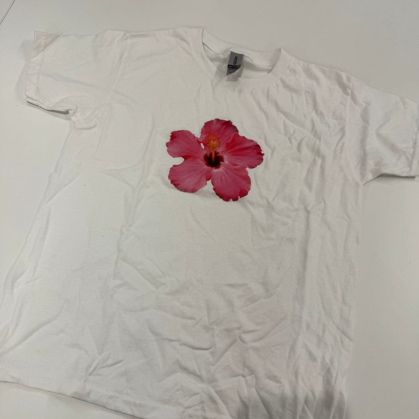 Hibiscus Flower T-shirt (Pre-Made Clearance)
