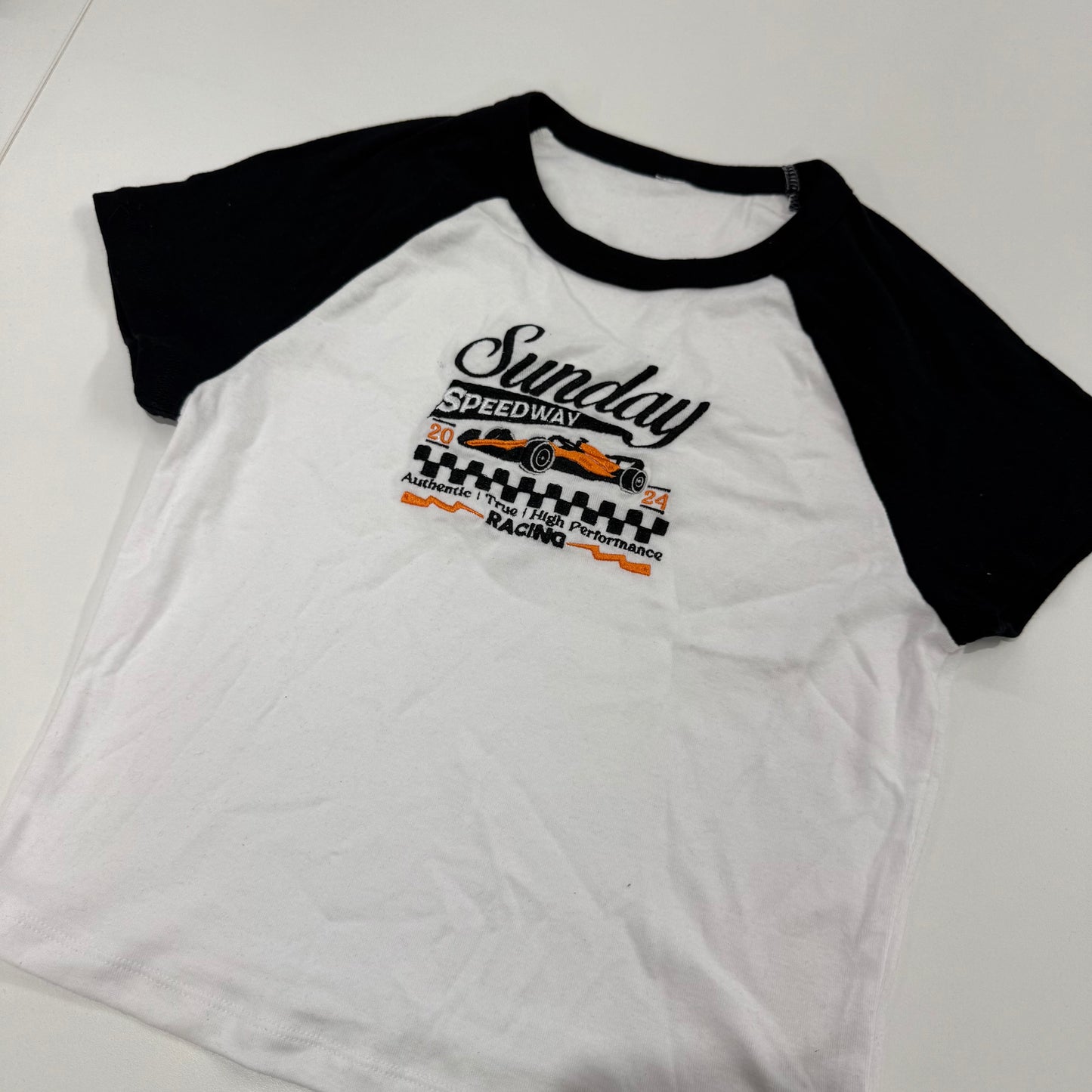 Sunday Speedway Raglan T-Shirt (Pre-Made Clearance)