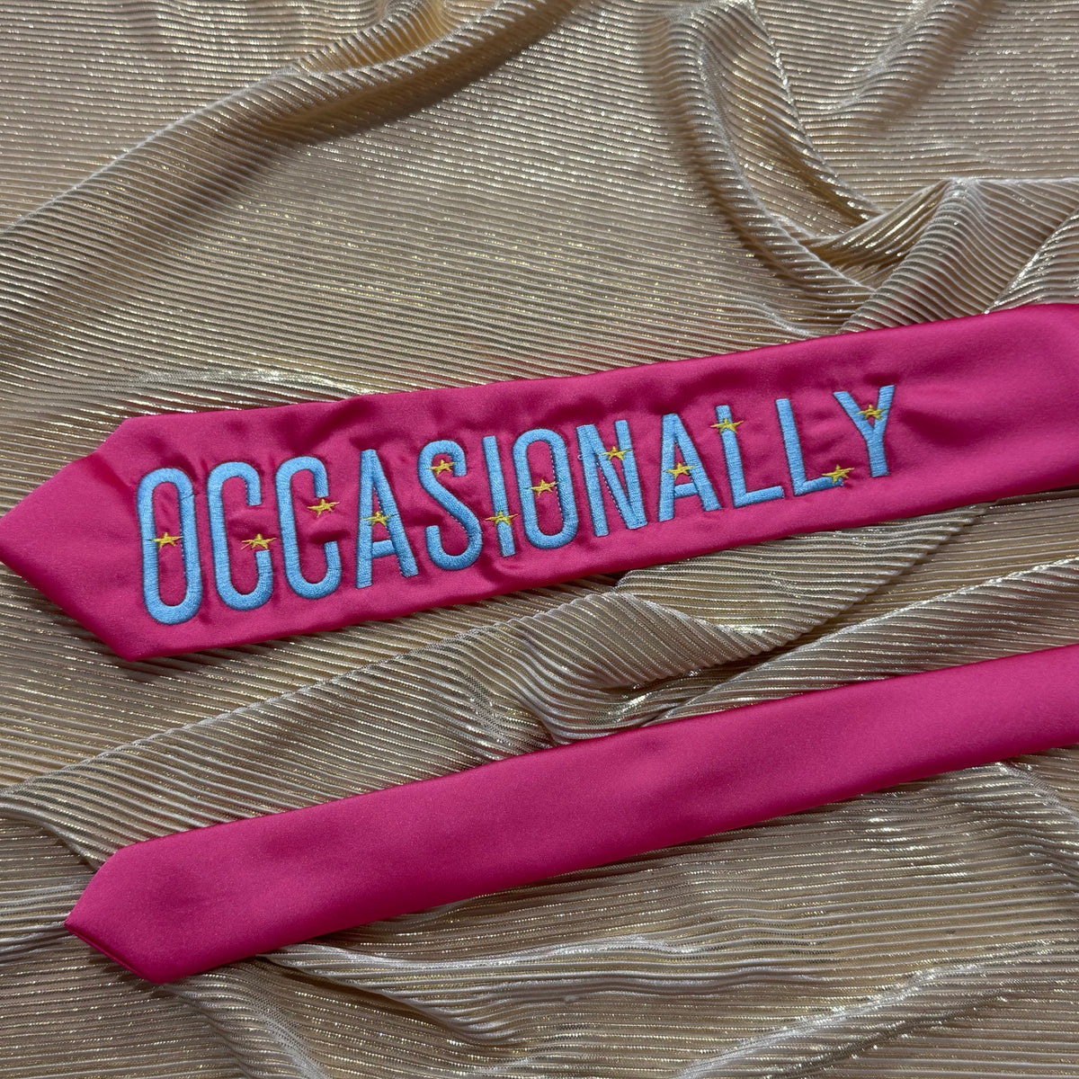 Occasionally Pre-made Embroidered Tie