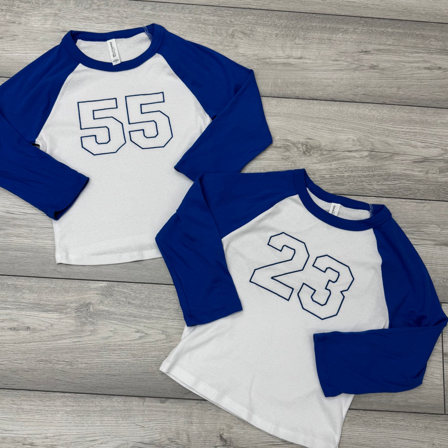 *PRE-MADE* 23 Raglan Embroidered t-shirt