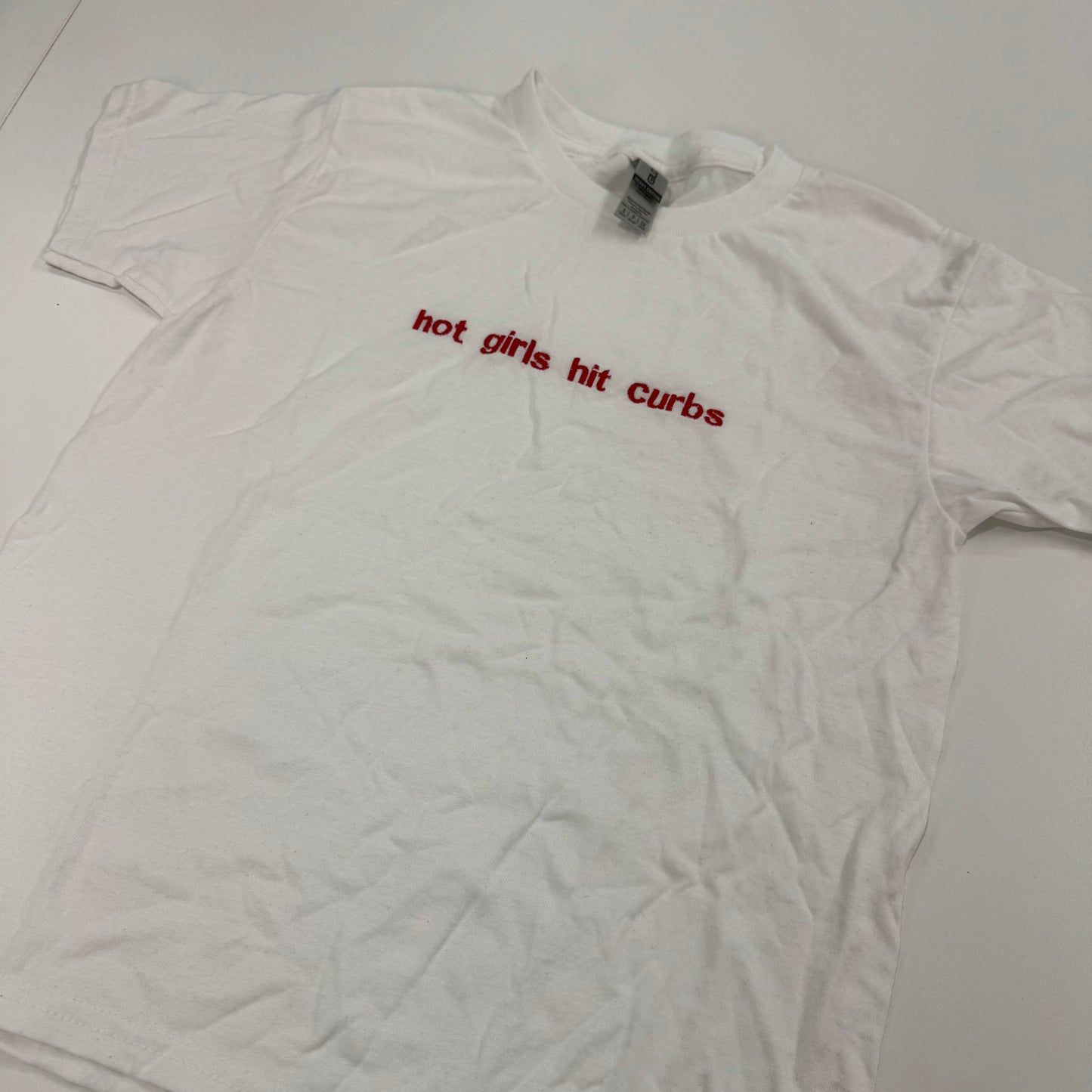 Hot Girls Hit Curbs T-shirt (Pre-Made Clearance)