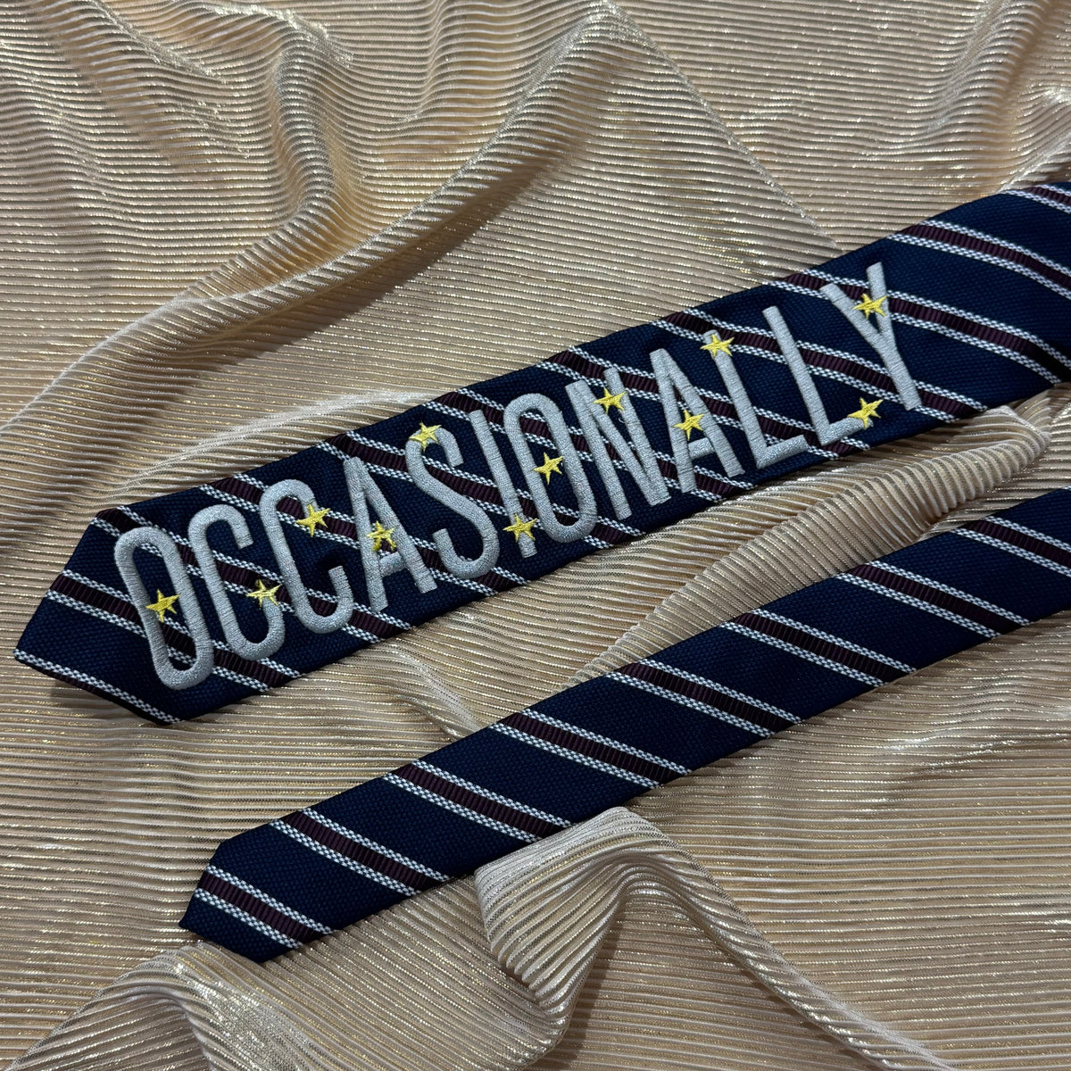 Occasionally Pre-made Embroidered Tie