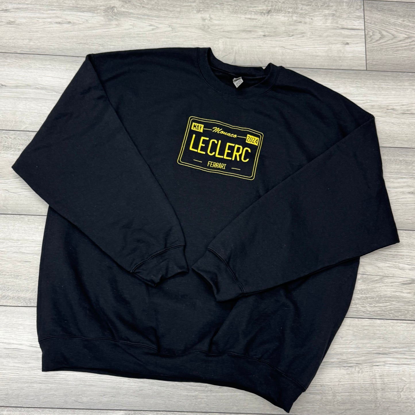 Charles Leclerc Monaco License Plate Sweatshirt (Pre-made Clearance)