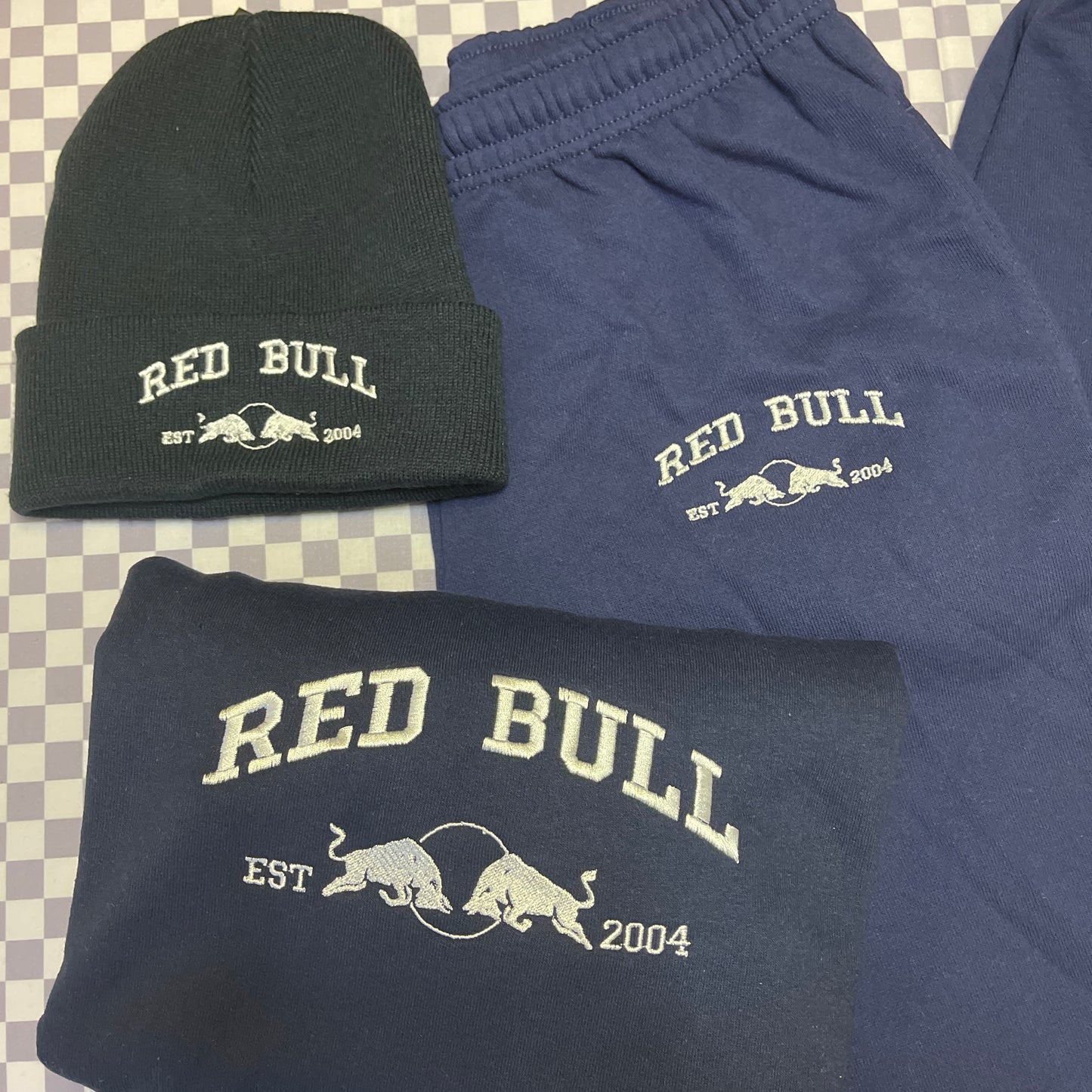 Red Bull Team Embroidered Crewneck