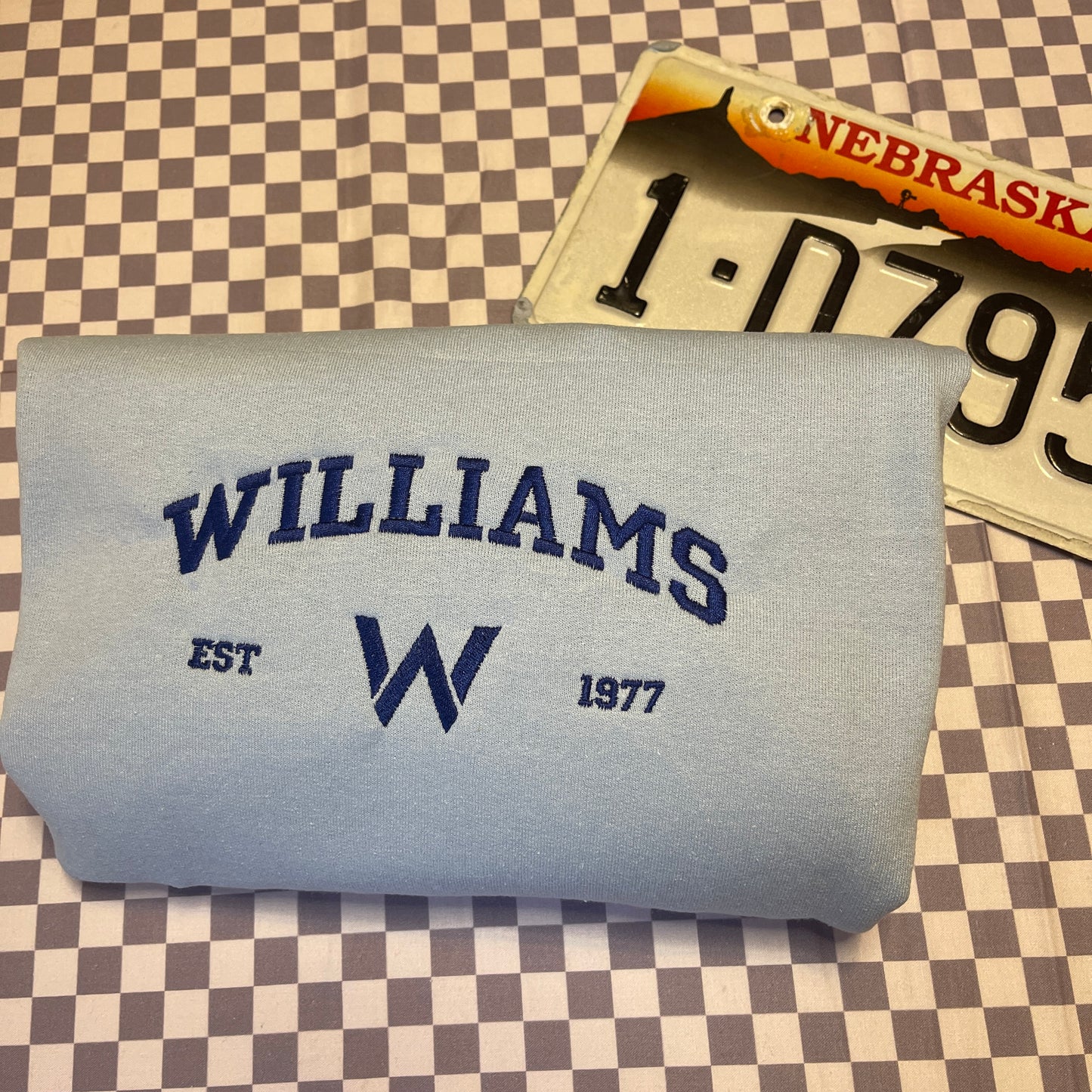 Williams Team Embroidered Crewneck