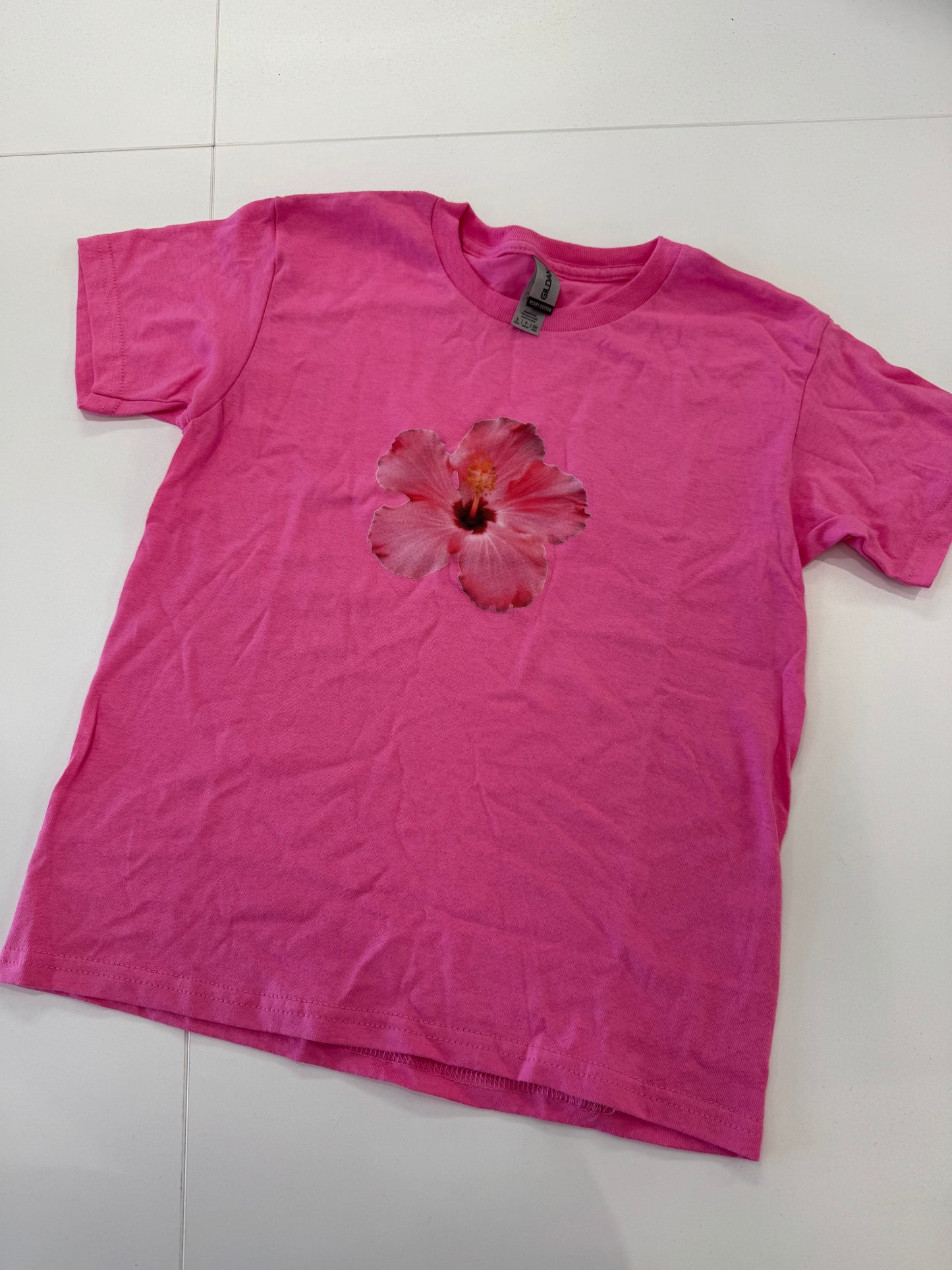 Hibiscus Flower T-shirt (Pre-Made Clearance)