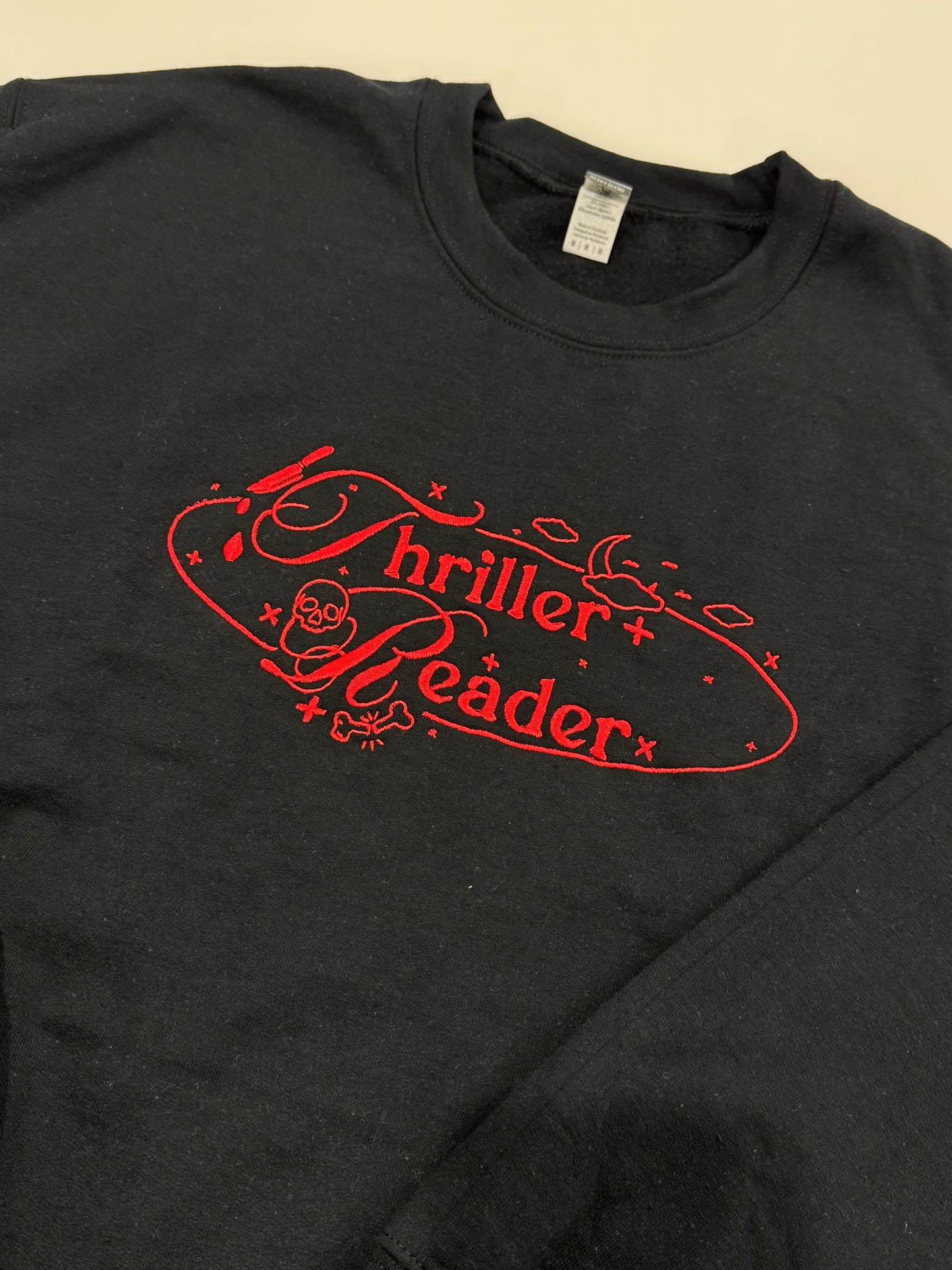 Thriller Reader Sweatshirt (Pre-made Clearance)