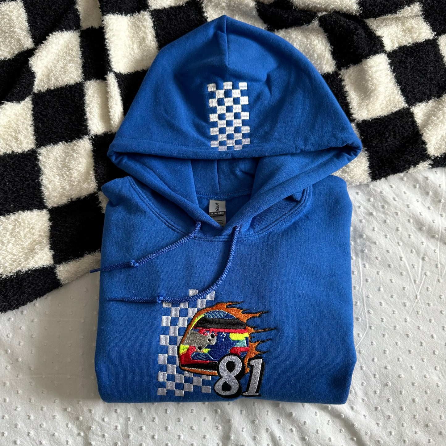 Oscar Piastri Helmet Embroidered Hoodie