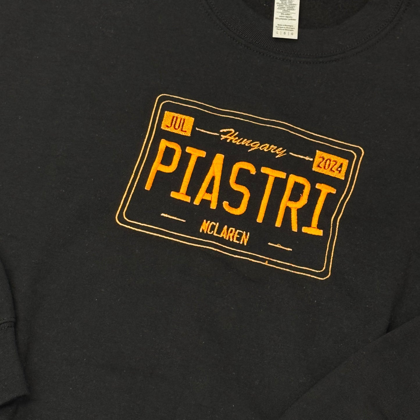 Oscar Piastri Hungary License Plate Sweatshirt (Pre-made Clearance)