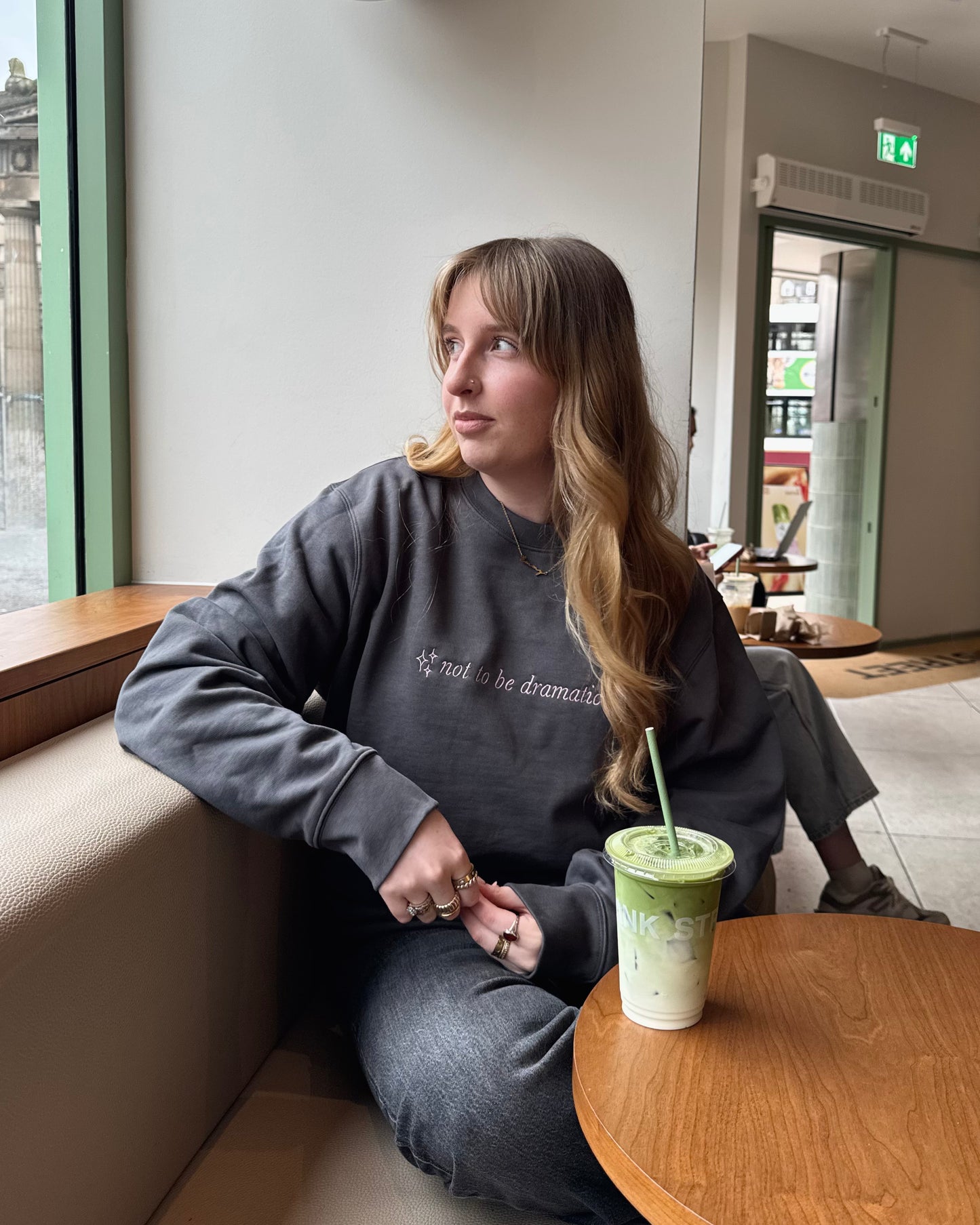 Not to be Dramatic Embroidered Sweatshirt