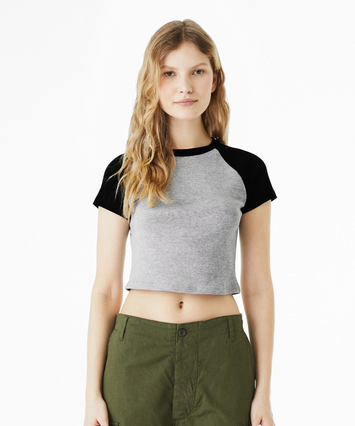 *PRE-MADE CLEARANCE* Gingham Star Raglan Baby Tee