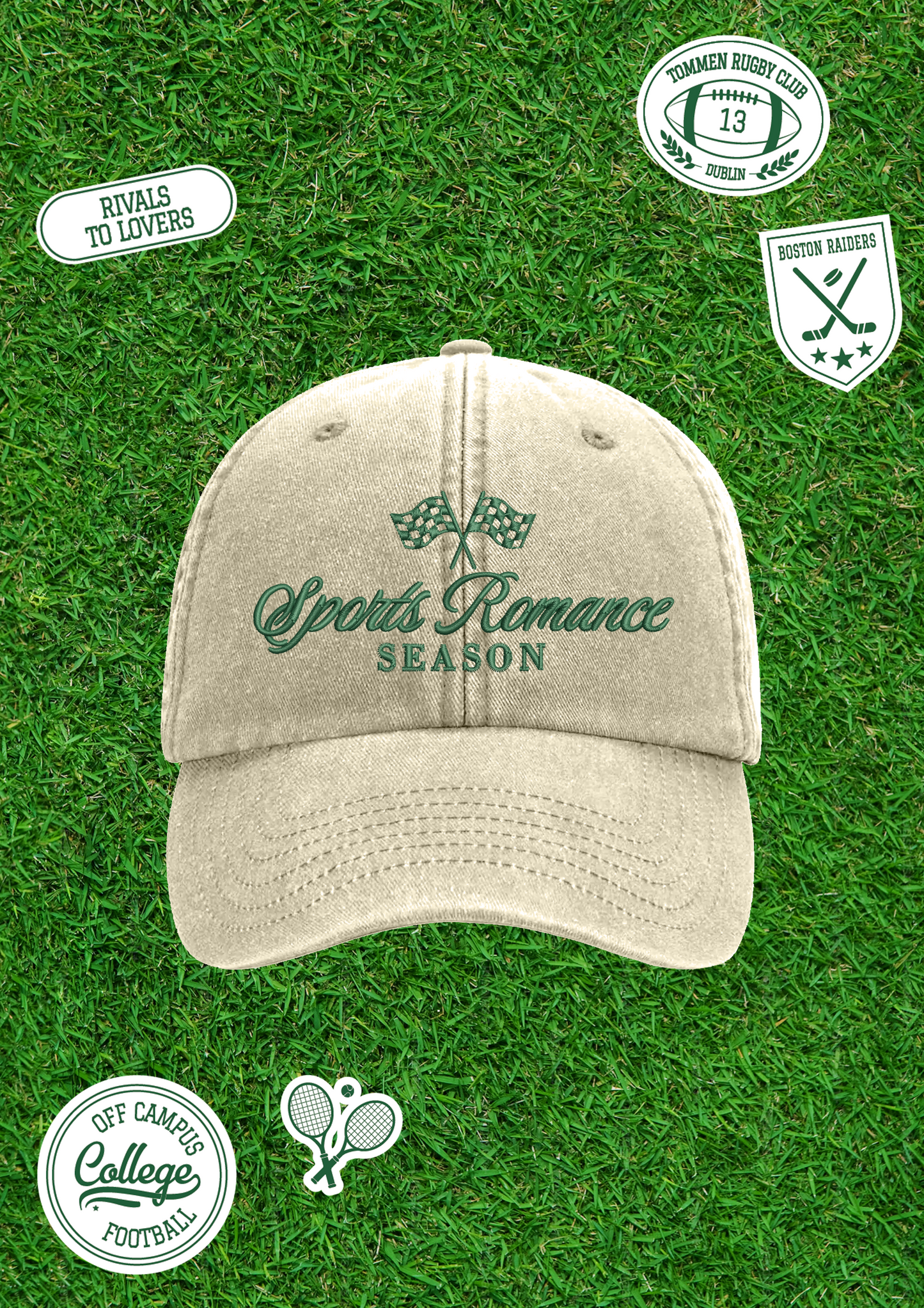 Sports Romance Season Embroidered Cap