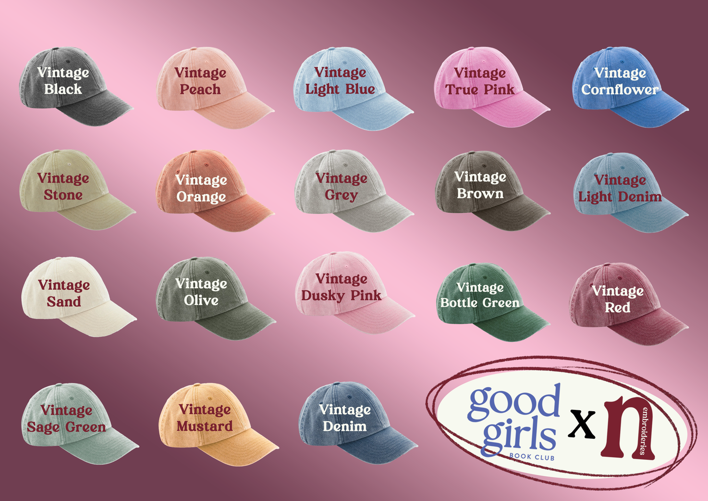 Good Girls Read Romantasy Embroidered Cap