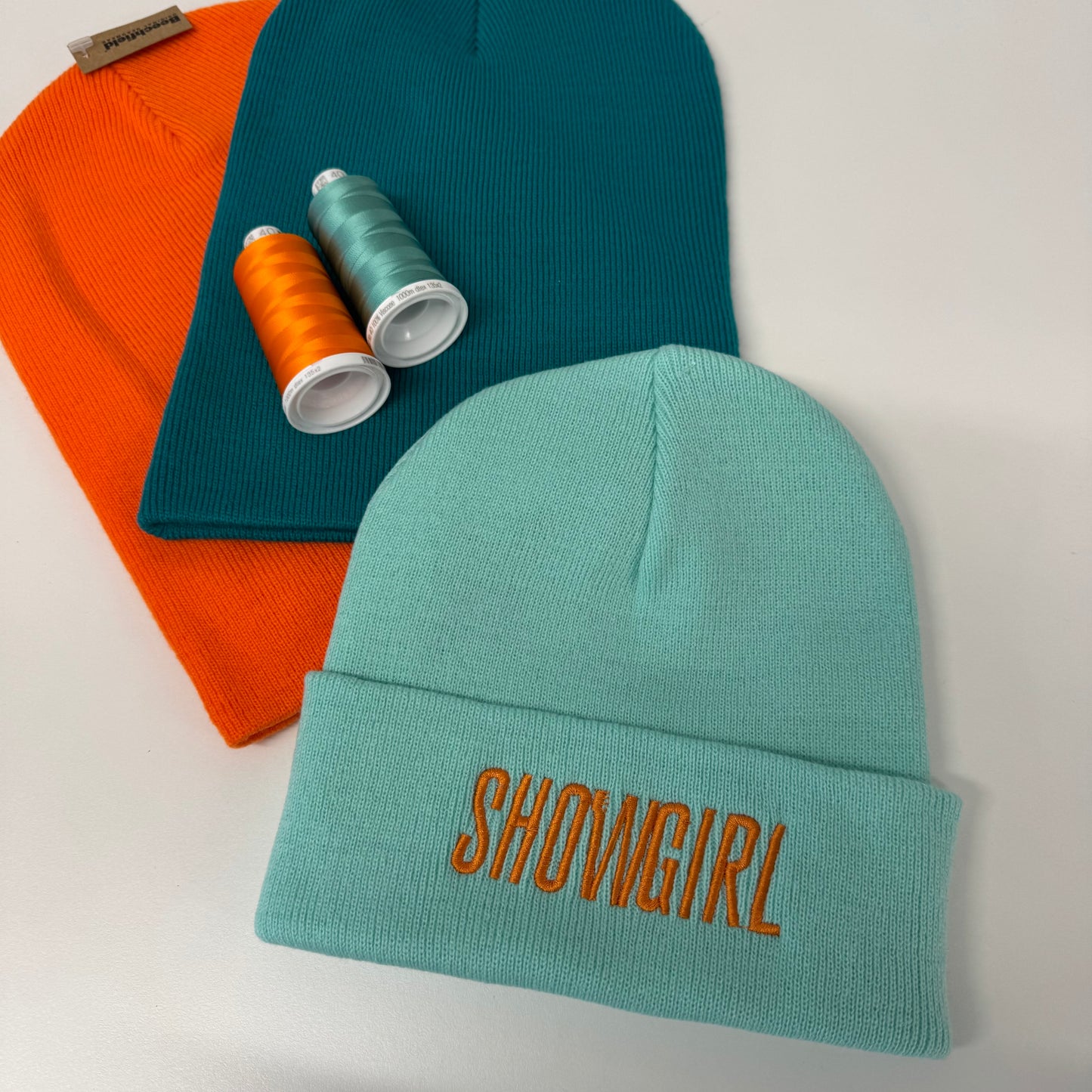 Showgirl Embroidered Beanie