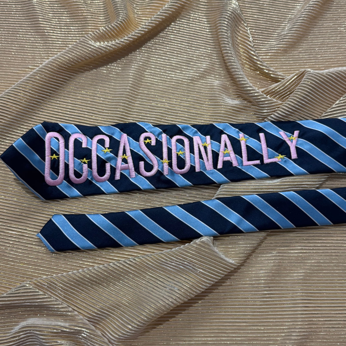 Occasionally Pre-made Embroidered Tie