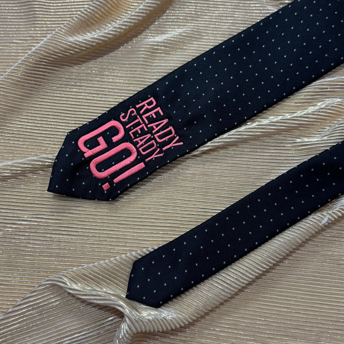 Ready steady go! Pre-made Embroidered Tie
