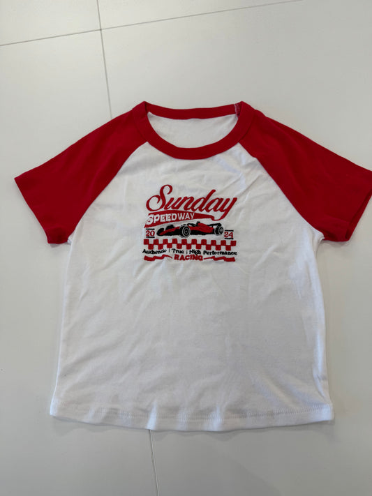 Sunday Speedway Raglan T-Shirt (Pre-Made Clearance)