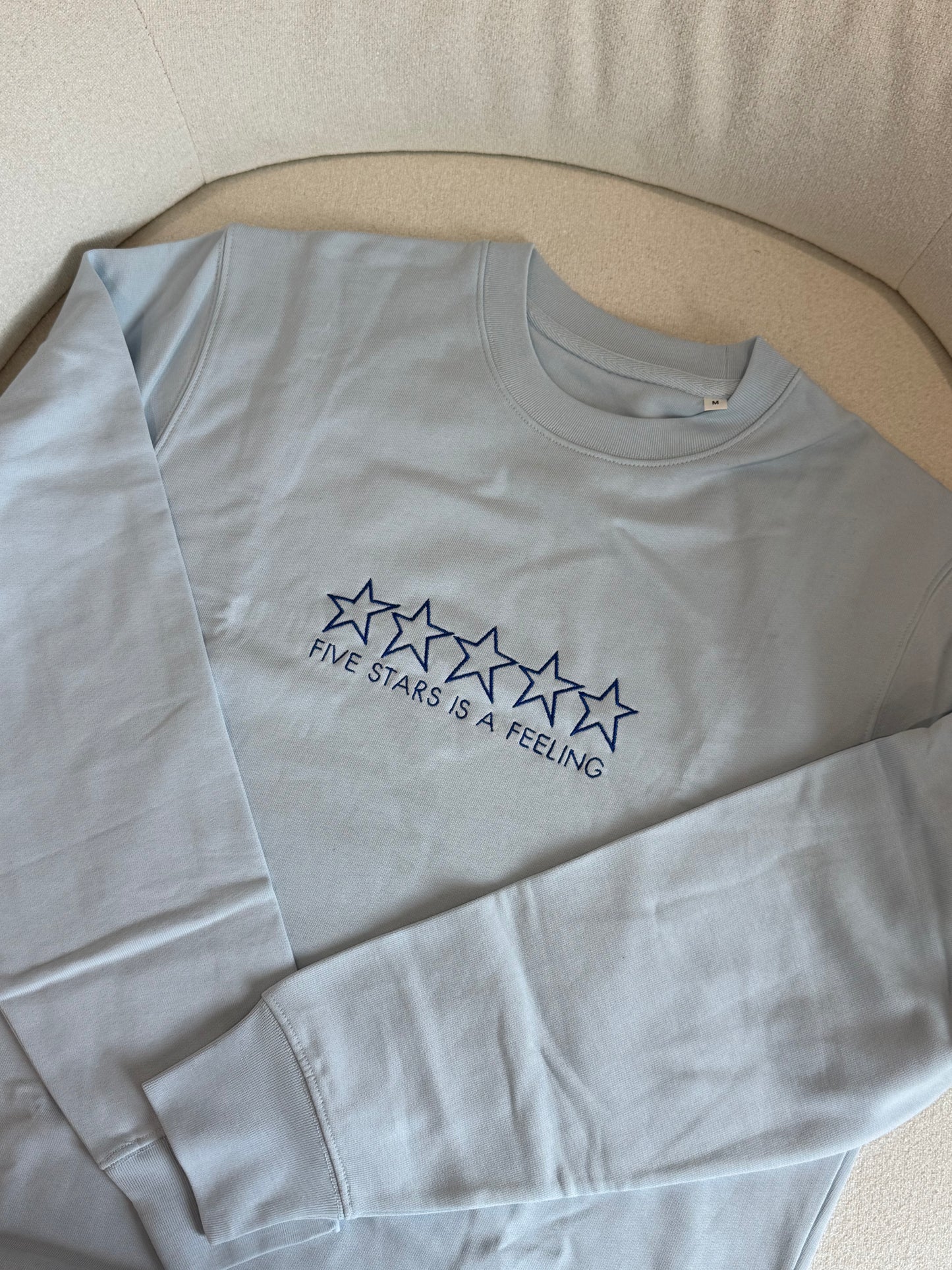 Five Stars is a Feeling Embroideried Sweatshirt (Pre-made Clearance)