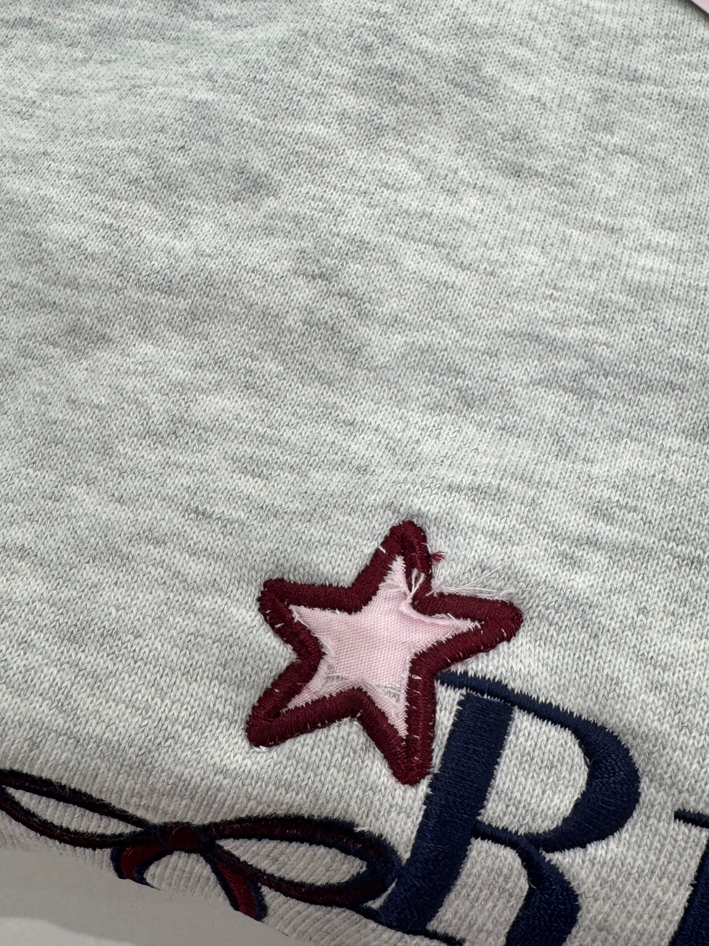 *SAMPLE SALE* Read More Books Embroidered Patchwork Sweatshirt