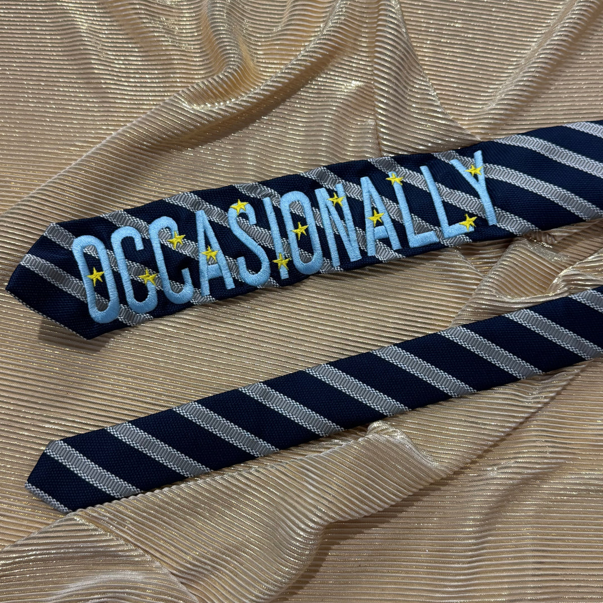 Occasionally Pre-made Embroidered Tie