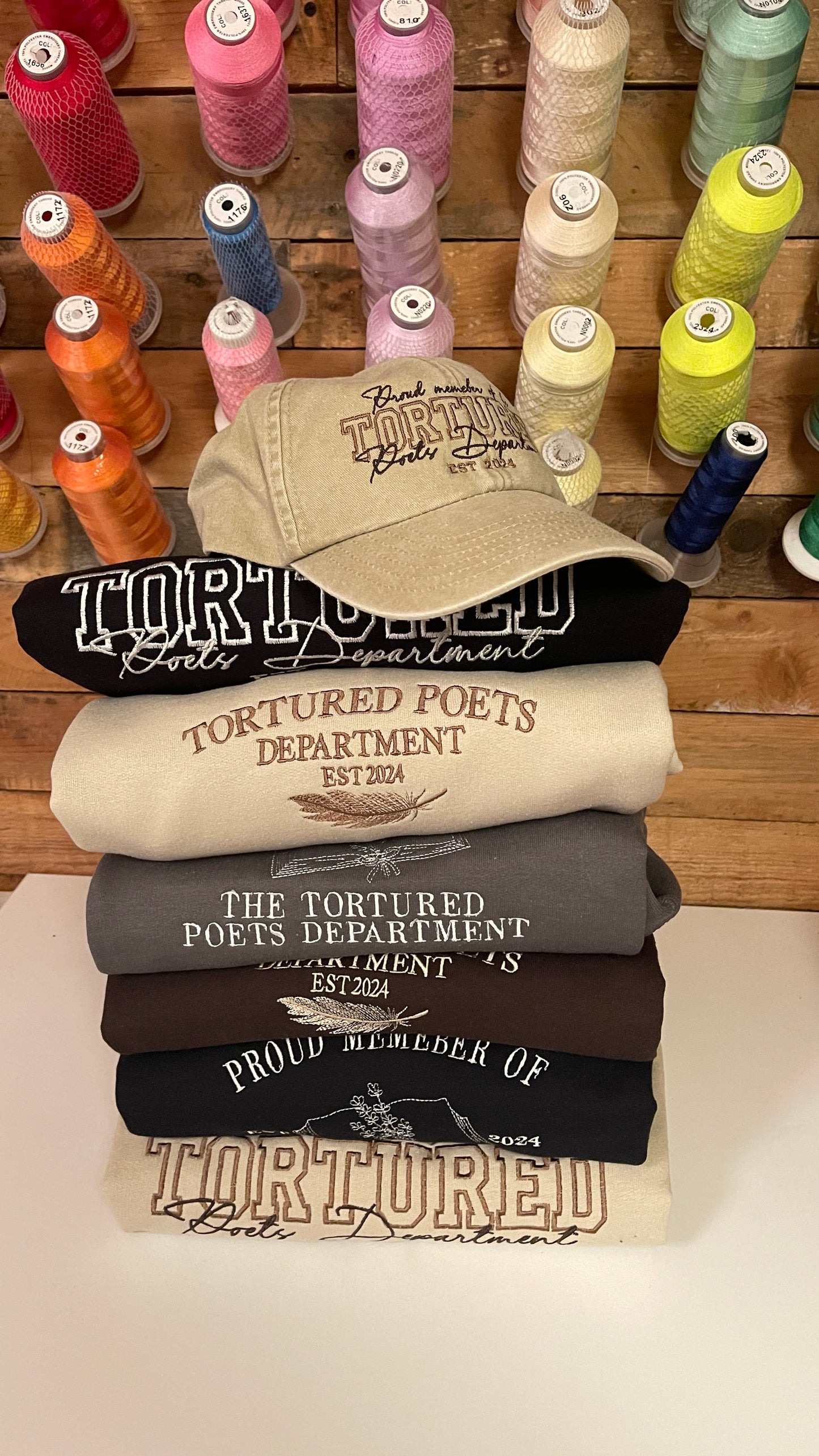 Proud Member of the Tortured Poets Department Embroidered Crewneck