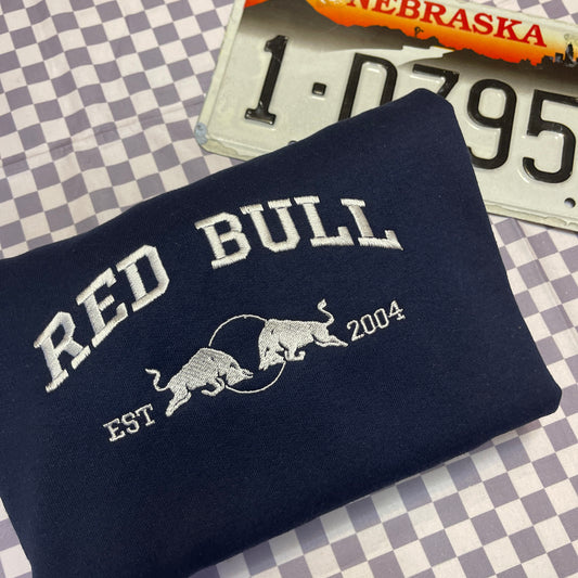 Red Bull Team Embroidered Crewneck