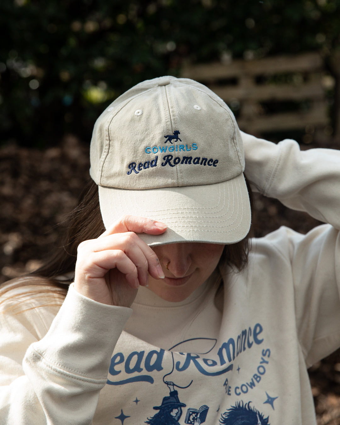 Cowgirls Read Romance Embroidered Cap
