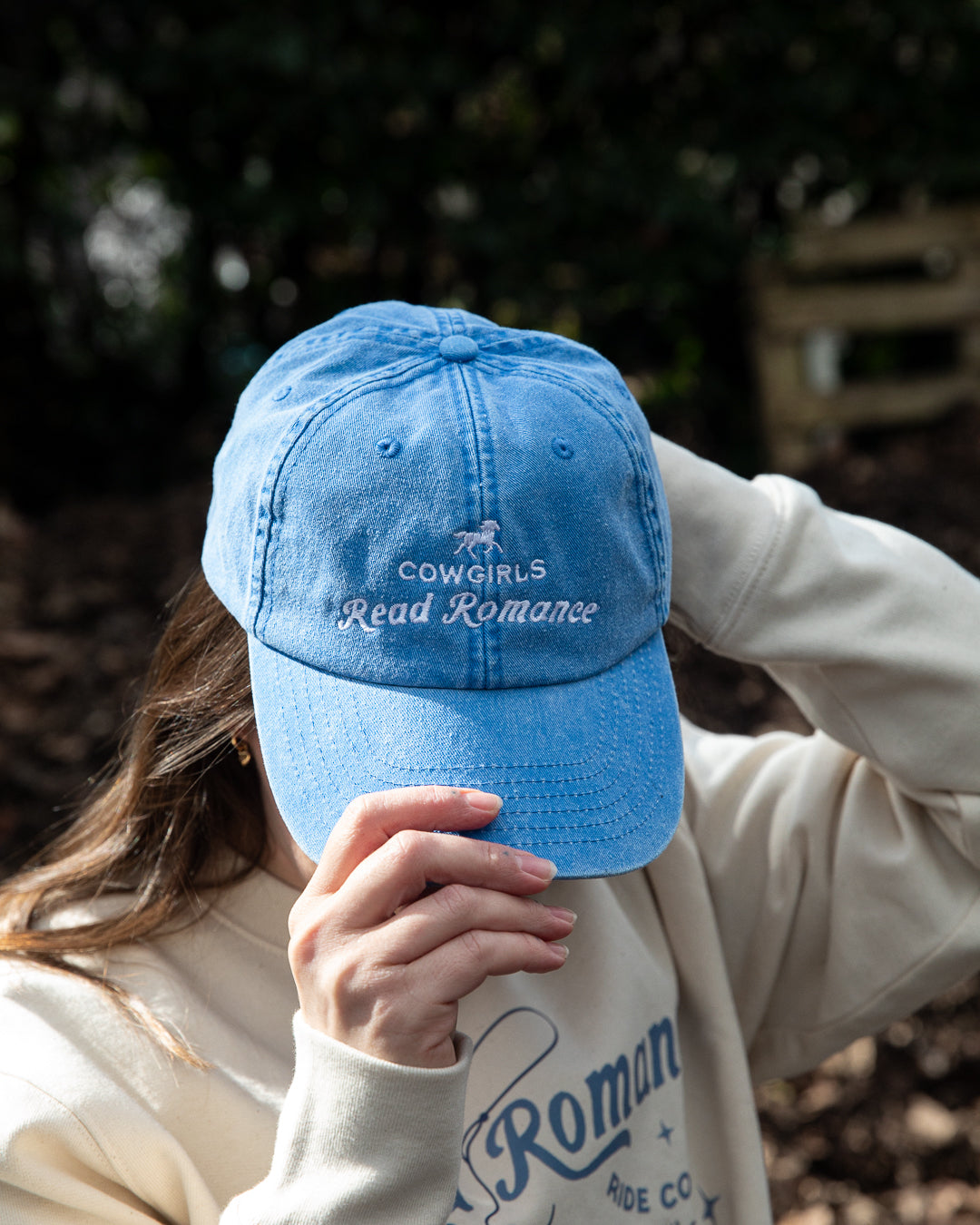 Cowgirls Read Romance Embroidered Cap