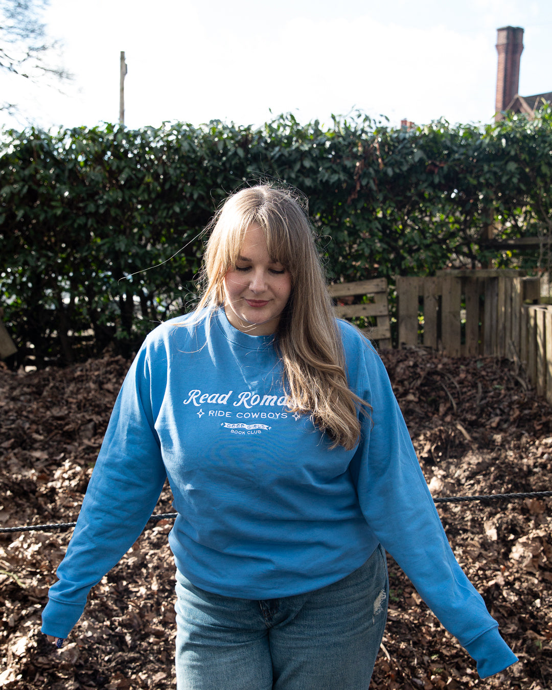 Read Romance Ride Cowboys Embroidered Sweatshirt