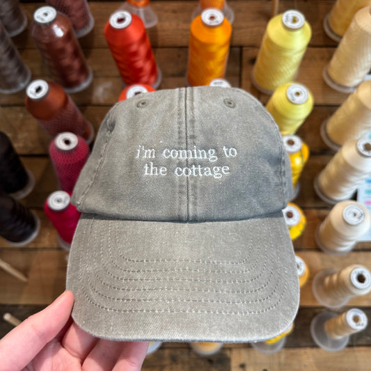 I'm coming to the Cottage Embroidered Cap