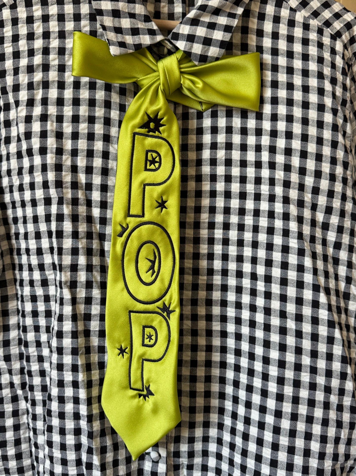 Embroidered POP Tie Belt