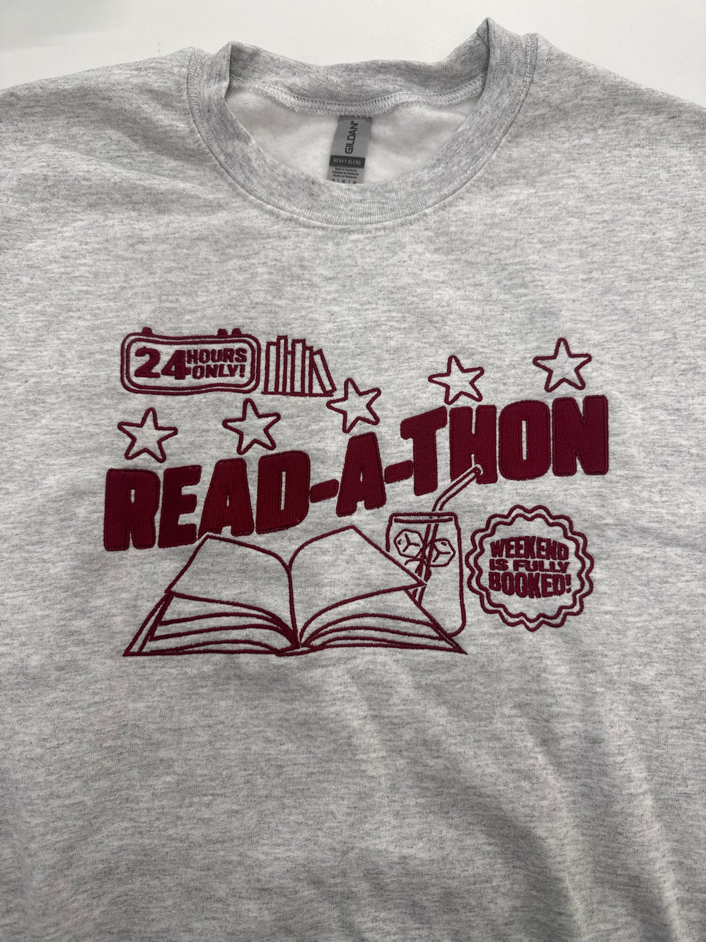 *SAMPLE SALE* Read-a-thon Embroidered Sweatshirt