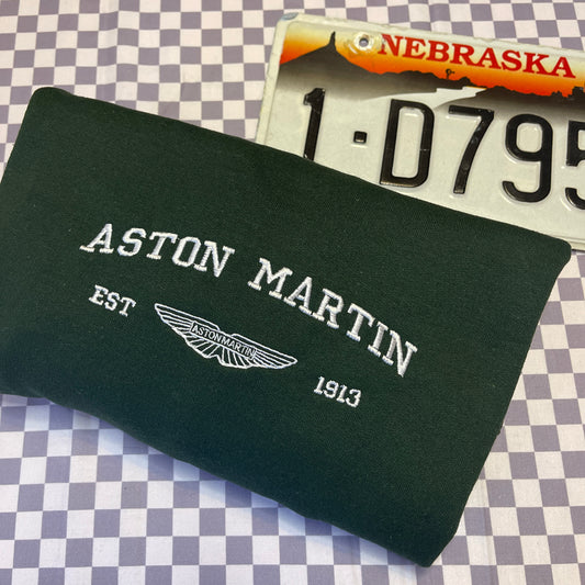 Aston Martin Team Embroidered Crewneck