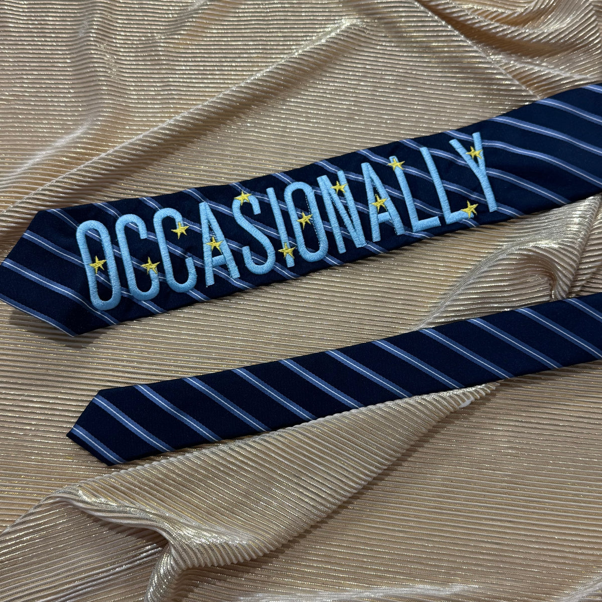 Occasionally Pre-made Embroidered Tie