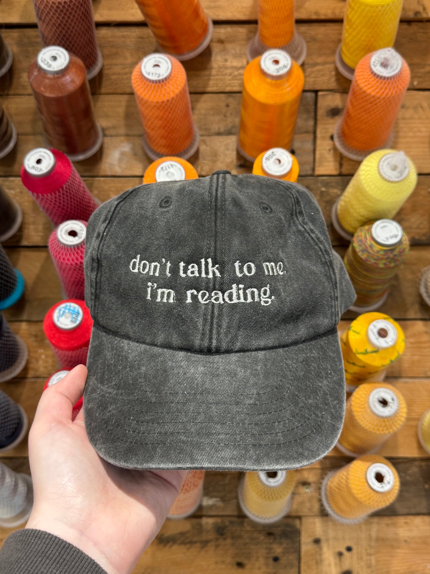 *PRE-MADE* Don’t talk to me I’m Reading Cap