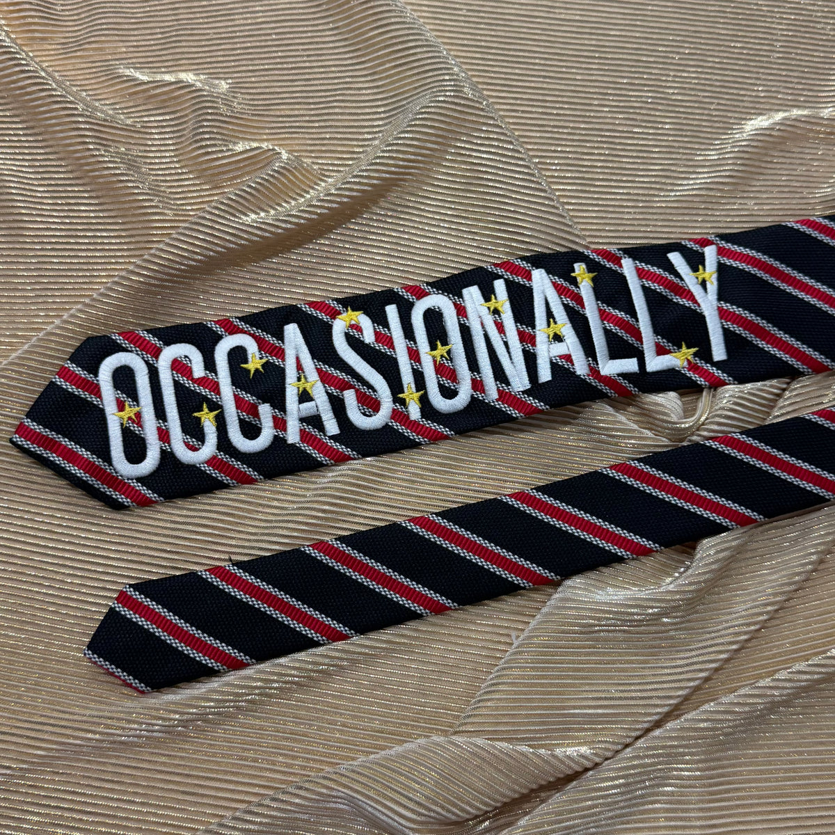 Occasionally Pre-made Embroidered Tie